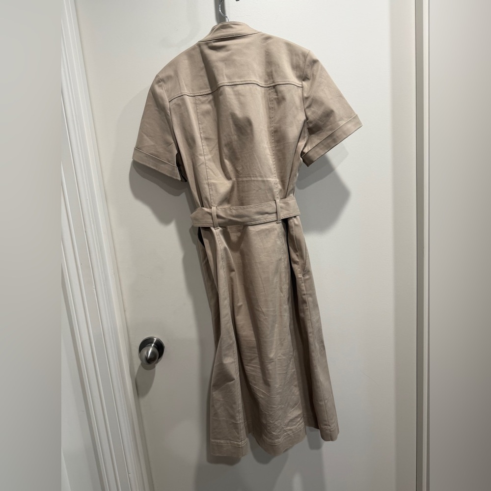 Boden Tan Button-Down Midi Dress - Picture 3 of 6